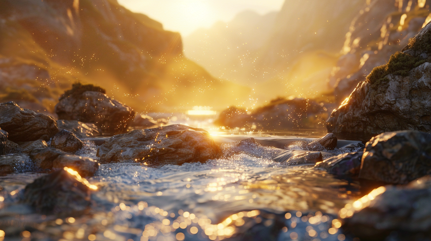 Kristallklarer Gebirgsbach, Beitragsbild zum Artikel Heiler der neuen Zeit